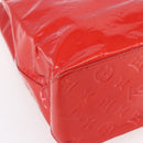 LOUIS VUITTON Monogram Vernis Reade MM Hand Bag Red Rouge M91086 LV Auth 153519-16