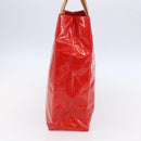 LOUIS VUITTON Monogram Vernis Reade MM Hand Bag Red Rouge M91086 LV Auth 153519-4