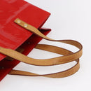 LOUIS VUITTON Monogram Vernis Reade MM Hand Bag Red Rouge M91086 LV Auth 153519-7