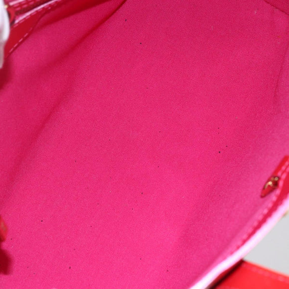 LOUIS VUITTON Monogram Vernis Wilshire PM Bag Rose Pop M93643 LV Auth 153521