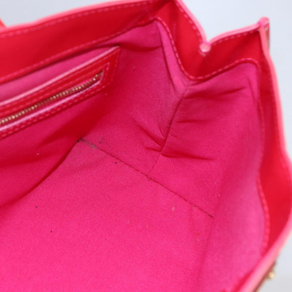LOUIS VUITTON Monogram Vernis Wilshire PM Bag Rose Pop M93643 LV Auth 153521