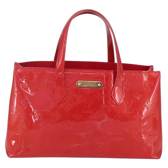 LOUIS VUITTON Monogram Vernis Wilshire PM Bag Rose Pop M93643 LV Auth 153521