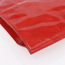 LOUIS VUITTON Monogram Vernis Stanton Tote Bag Red M91078 LV Auth 153523-14