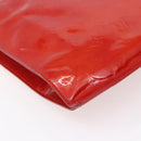 LOUIS VUITTON Monogram Vernis Stanton Tote Bag Red M91078 LV Auth 153523-16