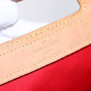 LOUIS VUITTON Monogram Vernis Stanton Tote Bag Red M91078 LV Auth 153523-10