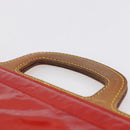 LOUIS VUITTON Monogram Vernis Stanton Tote Bag Red M91078 LV Auth 153523-8