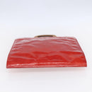 LOUIS VUITTON Monogram Vernis Stanton Tote Bag Red M91078 LV Auth 153523-5