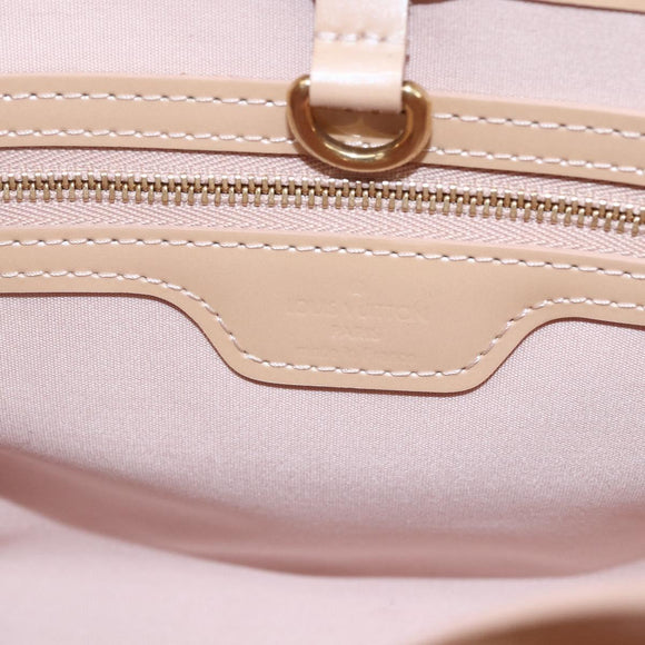 LOUIS VUITTON Vernis Wilshire PM Hand Bag Rose Flow Lantern M91642 Auth 153524