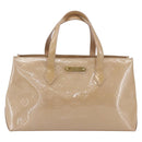 LOUIS VUITTON Vernis Wilshire PM Hand Bag Rose Flow Lantern M91642 Auth 153524-13