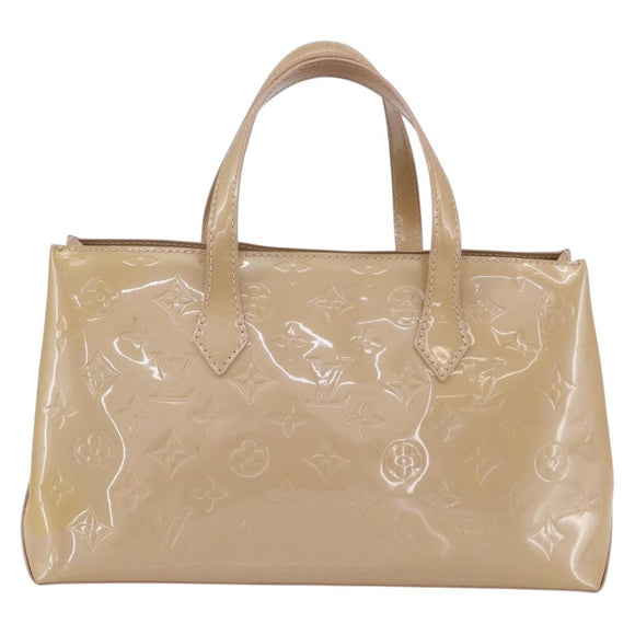 LOUIS VUITTON Vernis Wilshire PM Hand Bag Rose Flow Lantern M91642 Auth 153524