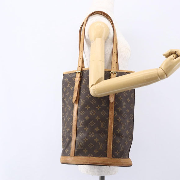 LOUIS VUITTON Monogram Bucket GM Shoulder Bag M42236 LV Auth 153529