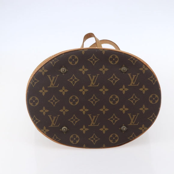 LOUIS VUITTON Monogram Bucket GM Shoulder Bag M42236 LV Auth 153529