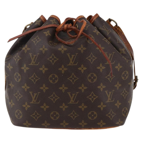 LOUIS VUITTON Monogram Petit Noe Shoulder Bag M42226 LV Auth 153532