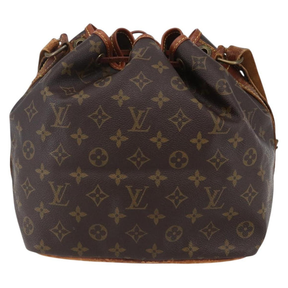 LOUIS VUITTON Monogram Petit Noe Shoulder Bag M42226 LV Auth 153532