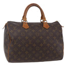 LOUIS VUITTON Monogram Speedy 30 Hand Bag M41526 LV Auth 153552-1