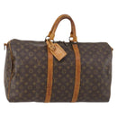 LOUIS VUITTON Monogram Keepall Bandouliere 50 Boston Bag M41416 LV Auth 153554-1