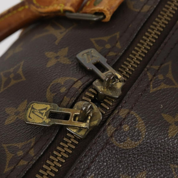 LOUIS VUITTON Monogram Keepall Bandouliere 50 Boston Bag M41416 LV Auth 153554