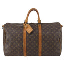 LOUIS VUITTON Monogram Keepall Bandouliere 50 Boston Bag M41416 LV Auth 153554-13