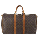 LOUIS VUITTON Monogram Keepall Bandouliere 50 Boston Bag M41416 LV Auth 153554-2