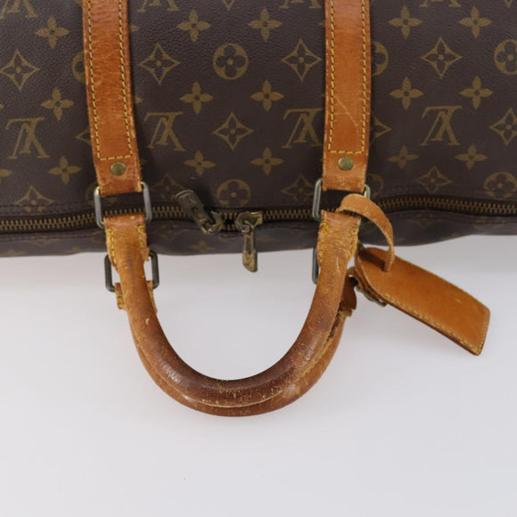 LOUIS VUITTON Monogram Keepall Bandouliere 50 Boston Bag M41416 LV Auth 153554