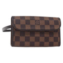 LOUIS VUITTON Damier Ebene Pochette Florentine Waist Bag N51856 LV Auth 153558-1