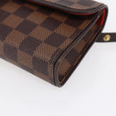 LOUIS VUITTON Damier Ebene Pochette Florentine Waist Bag N51856 LV Auth 153558-14