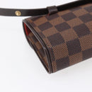LOUIS VUITTON Damier Ebene Pochette Florentine Waist Bag N51856 LV Auth 153558-17