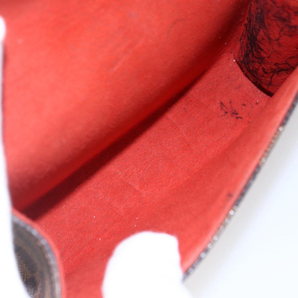 LOUIS VUITTON Damier Ebene Pochette Florentine Waist Bag N51856 LV Auth 153558