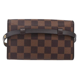 LOUIS VUITTON Damier Ebene Pochette Florentine Waist Bag N51856 LV Auth 153558 - 0