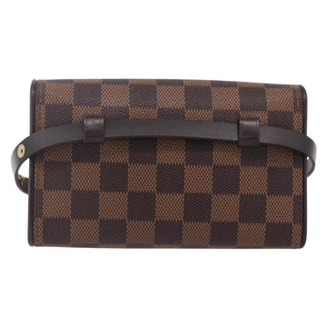 LOUIS VUITTON Damier Ebene Pochette Florentine Waist Bag N51856 LV Auth 153558 - 0