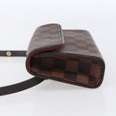 LOUIS VUITTON Damier Ebene Pochette Florentine Waist Bag N51856 LV Auth 153558-3