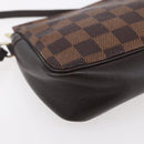 LOUIS VUITTON Damier Ebene Trousse Makeup Pouch N51982 LV Auth 153559-15
