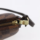 LOUIS VUITTON Damier Ebene Trousse Makeup Pouch N51982 LV Auth 153559-10