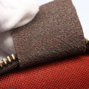 LOUIS VUITTON Damier Ebene Trousse Makeup Pouch N51982 LV Auth 153559-12