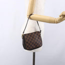 LOUIS VUITTON Damier Ebene Trousse Makeup Pouch N51982 LV Auth 153559-21