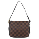 LOUIS VUITTON Damier Ebene Trousse Makeup Pouch N51982 LV Auth 153559-2