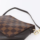 LOUIS VUITTON Damier Ebene Trousse Makeup Pouch N51982 LV Auth 153559-8