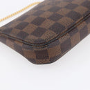 LOUIS VUITTON Damier Ebene Mini Pochette Accessoires Pouch N58009 LV Auth 153560-16