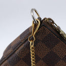 LOUIS VUITTON Damier Ebene Mini Pochette Accessoires Pouch N58009 LV Auth 153560-17