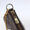 LOUIS VUITTON Damier Ebene Mini Pochette Accessoires Pouch N58009 LV Auth 153560-10