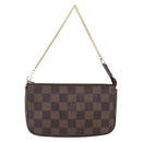 LOUIS VUITTON Damier Ebene Mini Pochette Accessoires Pouch N58009 LV Auth 153560-13