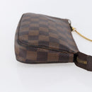 LOUIS VUITTON Damier Ebene Mini Pochette Accessoires Pouch N58009 LV Auth 153560-4