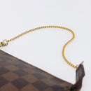LOUIS VUITTON Damier Ebene Mini Pochette Accessoires Pouch N58009 LV Auth 153560-8