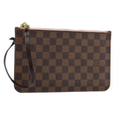 LOUIS VUITTON Damier Ebene Neverfull MM Pouch Accessory Pouch LV Auth 153561-1