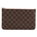LOUIS VUITTON Damier Ebene Neverfull MM Pouch Accessory Pouch LV Auth 153561-13