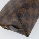 LOUIS VUITTON Damier Ebene Pochette Cosmetic PM Pouch N47516 LV Auth 153562-16