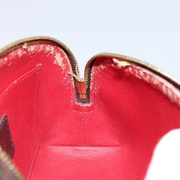 LOUIS VUITTON Damier Ebene Pochette Cosmetic PM Pouch N47516 LV Auth 153562