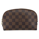 LOUIS VUITTON Damier Ebene Pochette Cosmetic PM Pouch N47516 LV Auth 153562-13