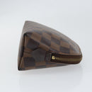 LOUIS VUITTON Damier Ebene Pochette Cosmetic PM Pouch N47516 LV Auth 153562-3