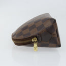 LOUIS VUITTON Damier Ebene Pochette Cosmetic PM Pouch N47516 LV Auth 153562-4